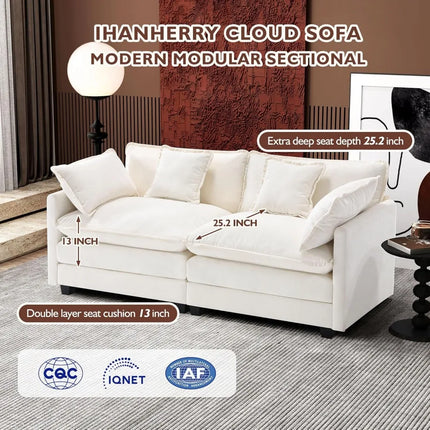 FurnitureZ l  2-Seats Sofa for Living Room