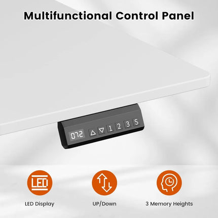FurnitureZ l  Electric Standing Desk with Drawers for Home Office