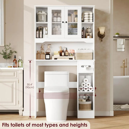 FurnitureZ l  Over The Toilet Storage Cabinet for Bathroom