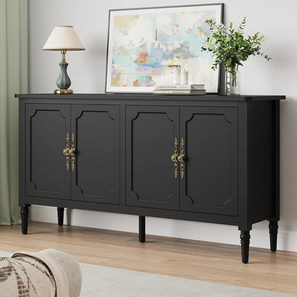 FurnitureZ l  Large 58" Sideboard Buffet Cabinet for Living Room, Dining Room