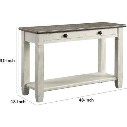 FurnitureZ l  Benjara Rome 48 Inch Sofa Table