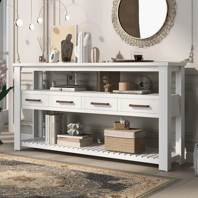 FurnitureZ l  Modern 62" Console Table for Living Room
