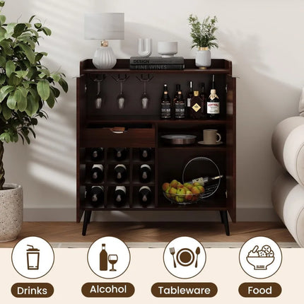FurnitureZ l  Modern Wine Bar Cabinet for Dining Room