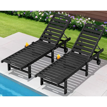 FurnitureZ l Patio Lounge Chair Set of 2 for Outdoor