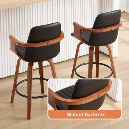 FurnitureZ l  Counter Height Bar Stools Set of 2 for Dining Room