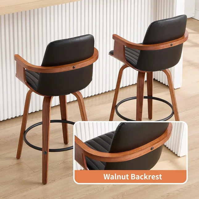 FurnitureZ l  Counter Height Bar Stools Set of 2 for Dining Room