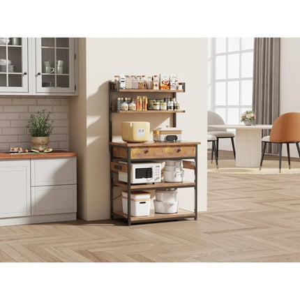 FurnitureZ l Bakers Rack Kitchen Stan Storage for Kitchen, Dining Room
