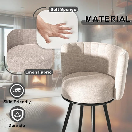 FurnitureZ l  Bar Stools Set of 2 for Dining Room