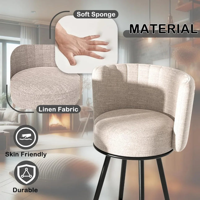 FurnitureZ l  Bar Stools Set of 2 for Dining Room