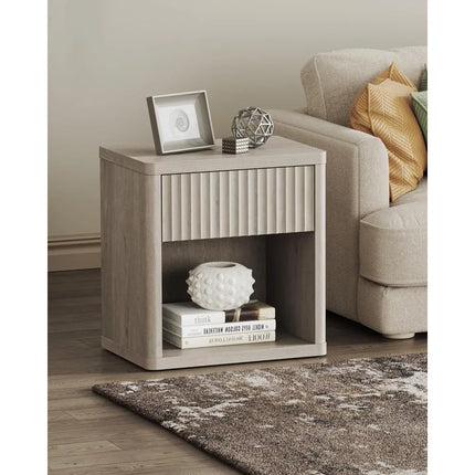 FurnitureZ l  Large Modern Wide Bedside Table for Living Room, Bedroom