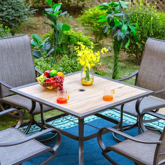 FurnitureZ l Patio Dining Table for Outside