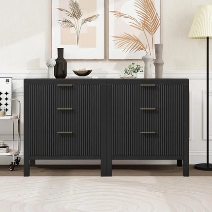 FurnitureZ l Wooden Farmhouse Nightstands for Bedroom, Living Room