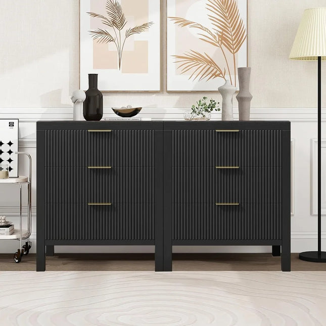 FurnitureZ l Wooden Farmhouse Nightstands for Bedroom, Living Room