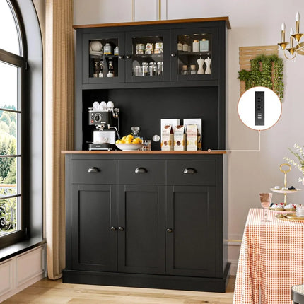 FurnitureZ l  71" Pantry Cabinet for Kitchen, Dining Room