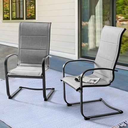 FurnitureZ l  Patio Dining Chairs Set of 2 for Outdoor