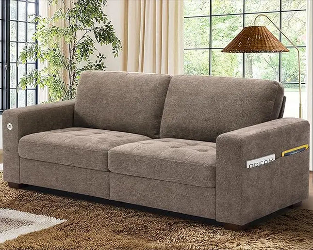 FurnitureZ l  Chenille Loveseat Couch Sofa Set for Living Room