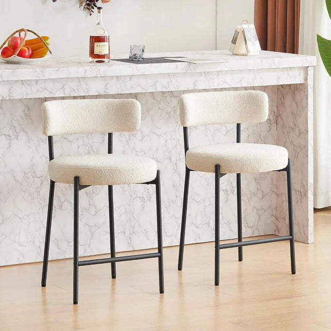 FurnitureZ l  24" Bar Stools Set of 2 for Dining Room
