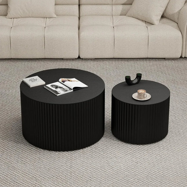 FurnitureZ l  Modern Nesting Coffee Table Set for Living Room