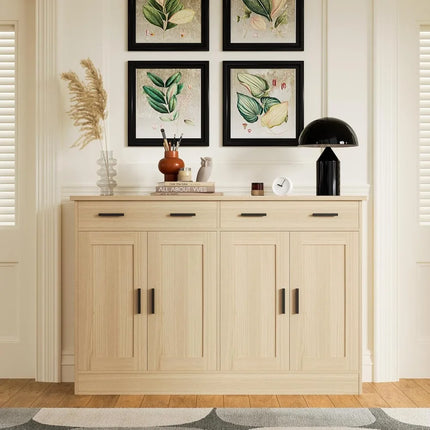 FurnitureZ l  Oak Buffet Cabinet  for Living Room, Dining Room