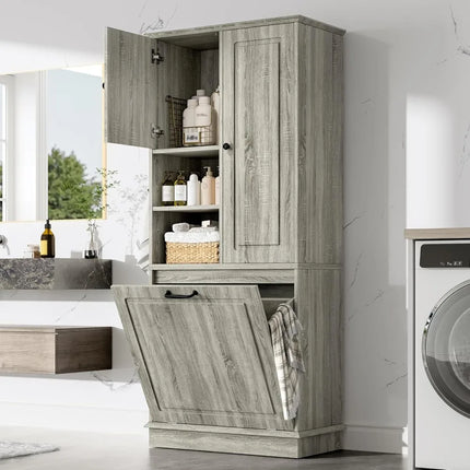 FurnitureZ l  Tall Storage Cabinet for Bathroom