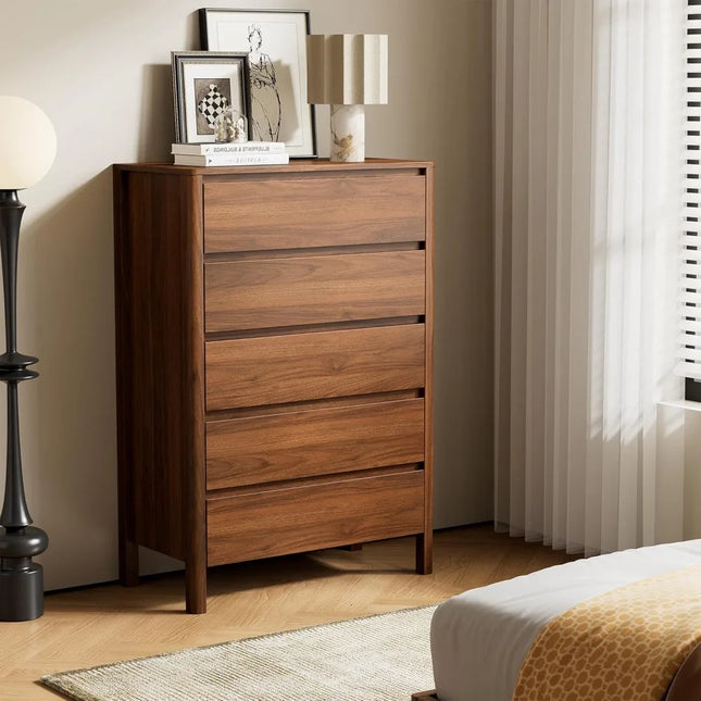 FurnitureZ l  Mid-Century Modern Dresser for Bedroom, Dressing Room