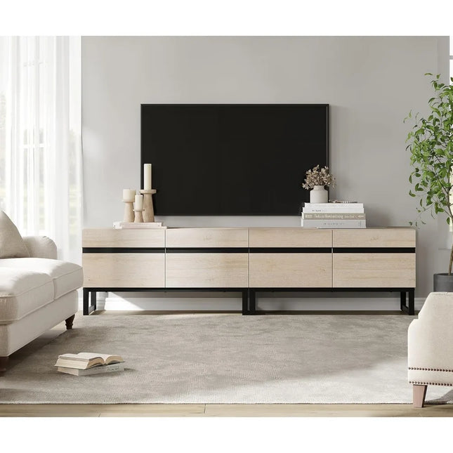 FurnitureZ l  Contemporary Wood TV Stand for Living Room