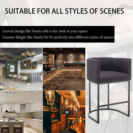 FurnitureZ l  Counter Height Bar Stools Set of 3 for Dining Room