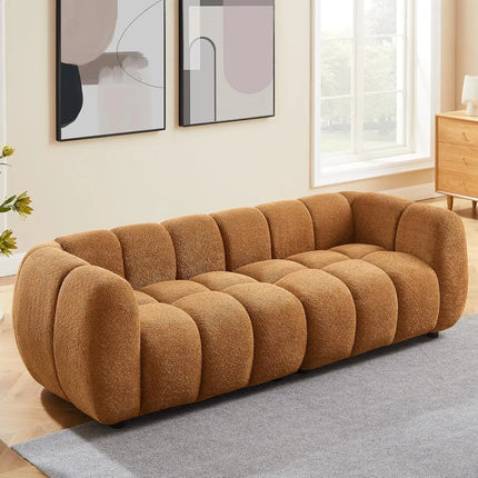 FurnitureZ l  88" Oversized Boucle Sofa for Living Room