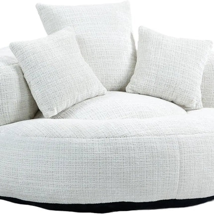 FurnitureZ l  Lazy Bean Bag Sofa Chair with High Back Floor Lounger with 3 Pillows for Bedroom