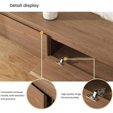FurnitureZ l  Farmhouse Style Wall-Mounted TV Stand for Living Room, Bedroom