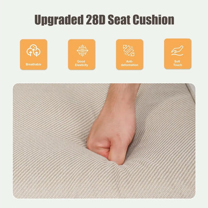 FurnitureZ l  Outdoor Patio Couch Wicker Sofa with Rattan Side Table