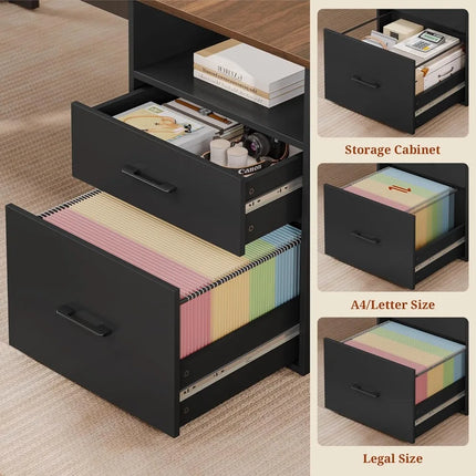 FurnitureZ l  70.9" Executive Desk for Home Office