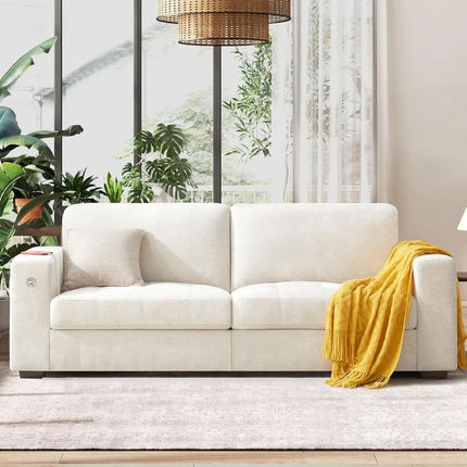 FurnitureZ l  89" Modern Comfy Sofa for Living Room