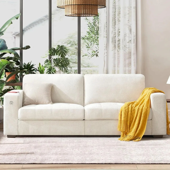 FurnitureZ l  89" Modern Comfy Sofa for Living Room