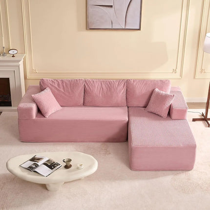 FurnitureZ l  107" Boneless Sofa Couch with Deep Seat for Living Room