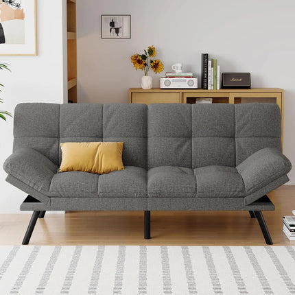 FurnitureZ l  Futon Sofa Bed Convertible Couch for Living Room