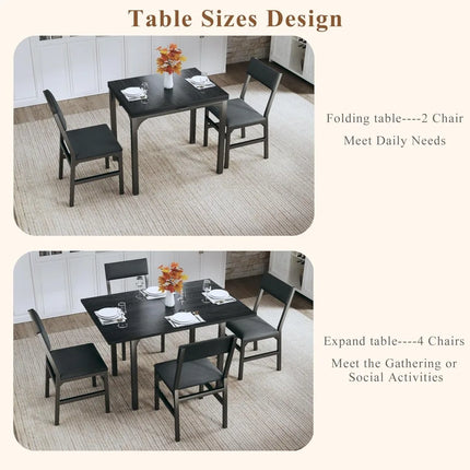 FurnitureZ l  Dining Table Set for 4 for Dining Room