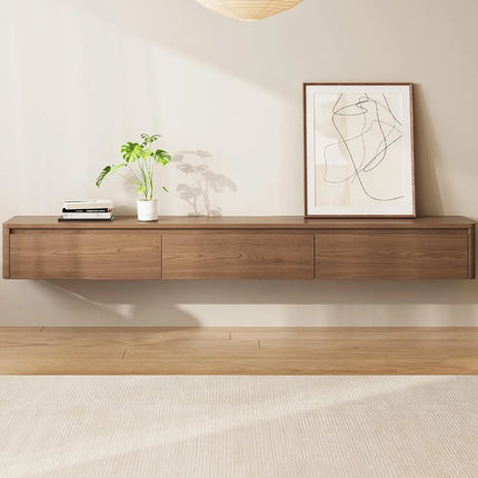 FurnitureZ l  Farmhouse Style Wall-Mounted TV Stand for Living Room, Bedroom