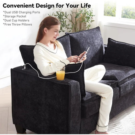 FurnitureZ l  Pull Out Sofa Bed, Sleeper Sofa Couch for Bedroom