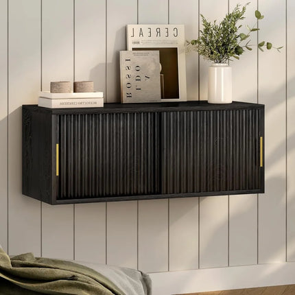 FurnitureZ l  Pair of Modern Floating TV Stands for Bedroom, Bathroom