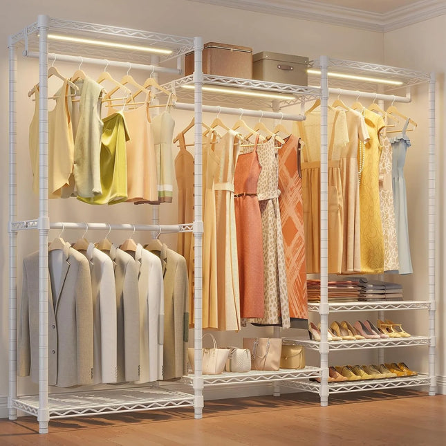 FurnitureZ l  Garment Rack Heavy Duty Clothes Rack for Dressing Room