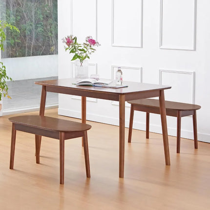 FurnitureZ l  47" Malaysian Oak Rectangular Wooden Dining Table for Dining Room