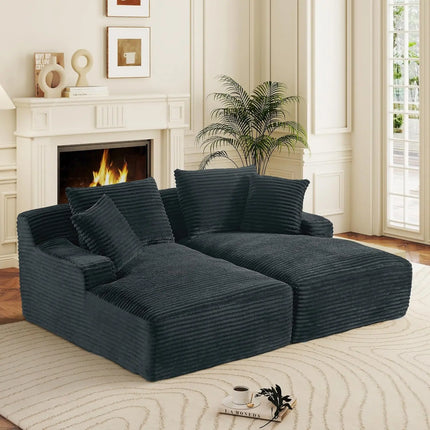 FurnitureZ l  Chaise Lounge Cloud Sofa Bed for Living Room