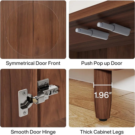 FurnitureZ l  Modern Buffet Cabinet for Living Room, Dining Room, Kitchen