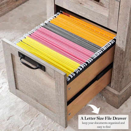 FurnitureZ l  60" Farmhouse Executive Desk for Home Office