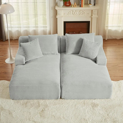 FurnitureZ l  Chaise Lounge Cloud Sofa Bed for Living Room