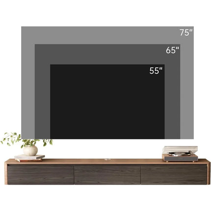 FurnitureZ l  Modern 67" Wall-Mounted TV Console for Living Room, Bedroom