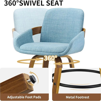 FurnitureZ l  Bar Stool Set of 2 for Dining Room