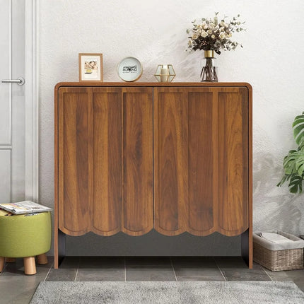 FurnitureZ l  Farmhouse Style 2-Piece Sideboard Buffet Set for Living Room, Dining Room