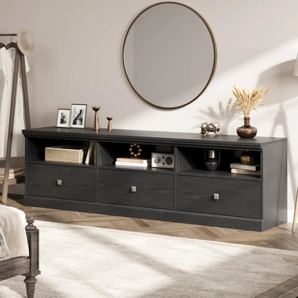 FurnitureZ l  70" Mid Century Modern TV Stand for Living Room, Bedroom